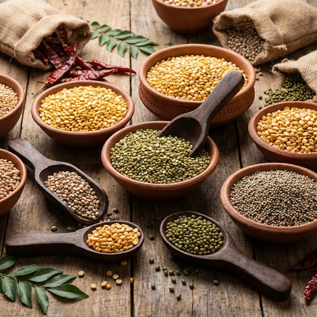 Grains, Millets & Lentils